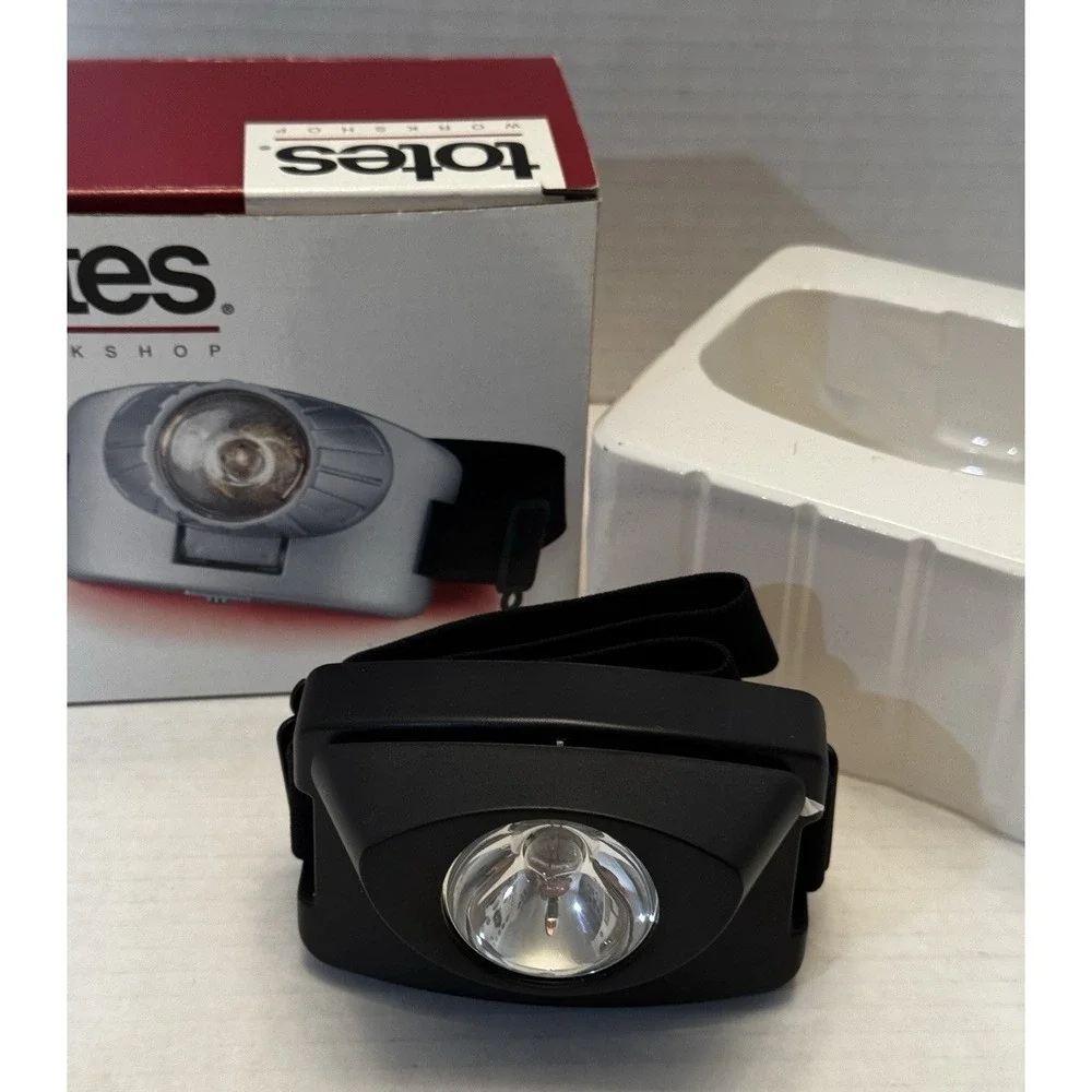 Totes 3rd Eye Headlamp #71354 with Elastic Head Band Batteries Needed NOS in Box